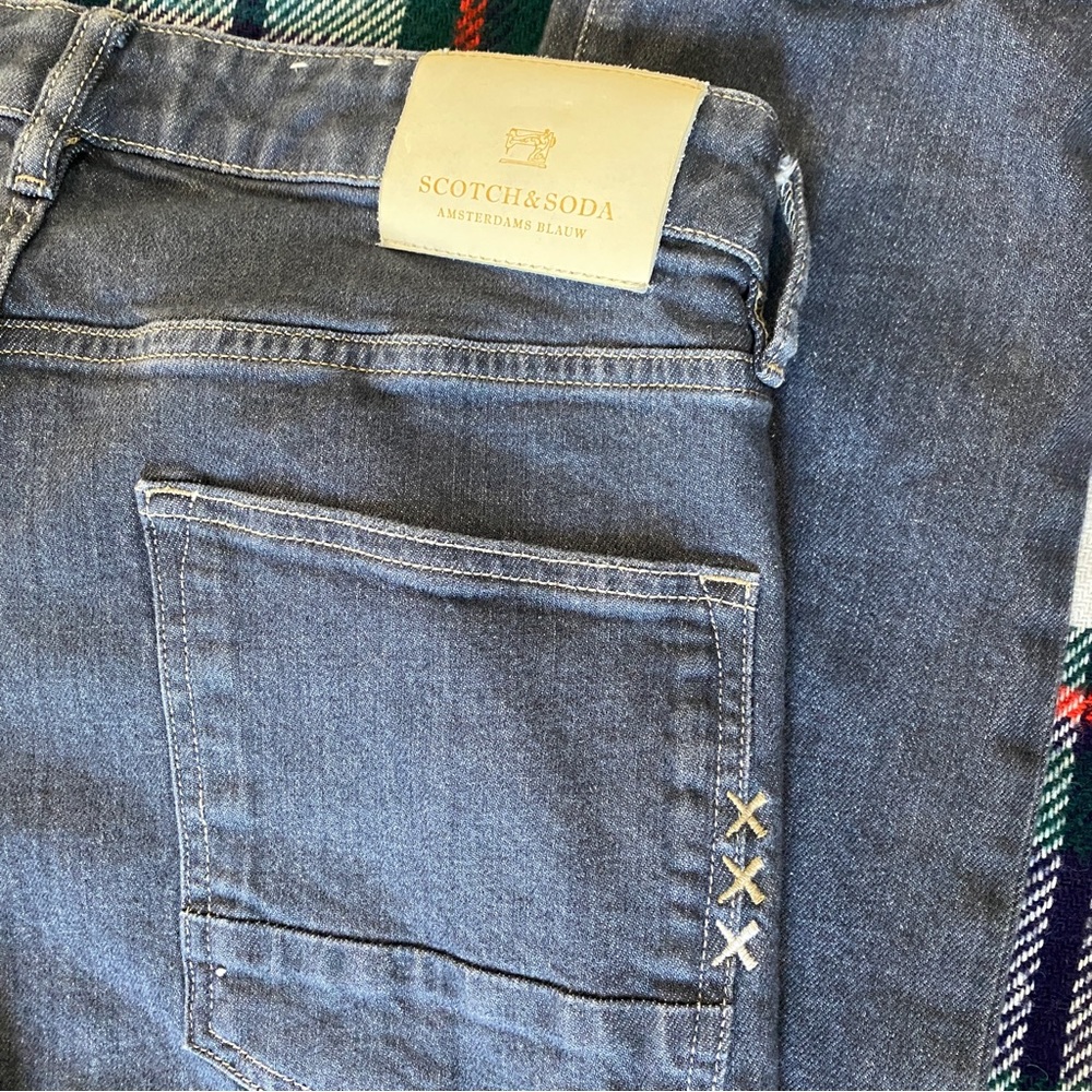 Scotch & Soda Amsterdam Blauw Ralston Jean